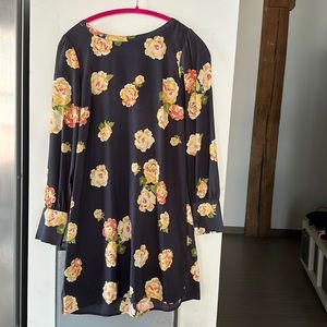 Loft floral shift dress size small
